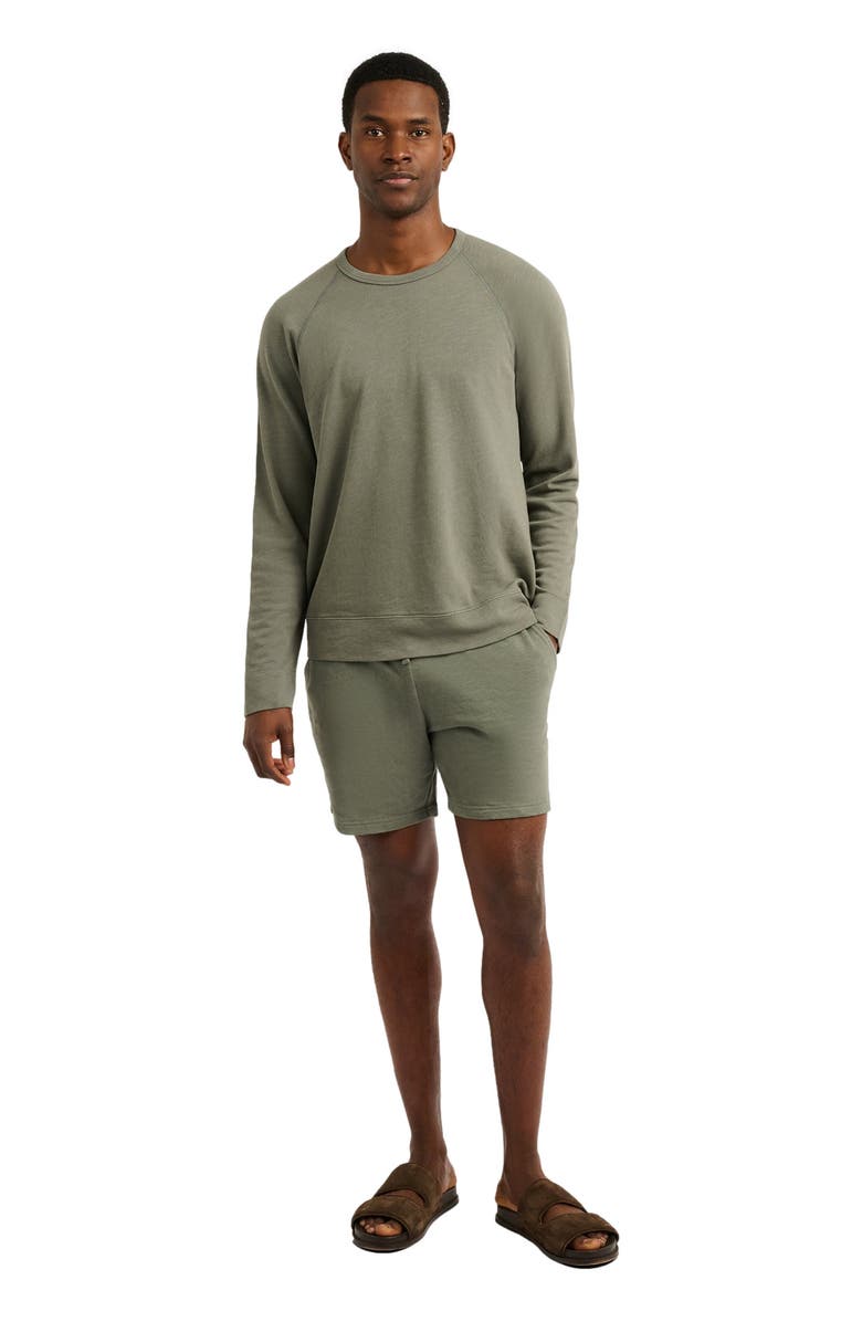Onia Slub Terry Short 6", Main, color, Agave