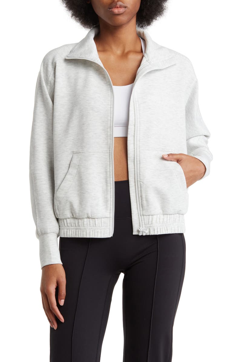 YOGALICIOUS Muse Scuba Knit Zip Jacket, Main, color,