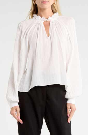 Dara Cotton Long Sleeve Top
