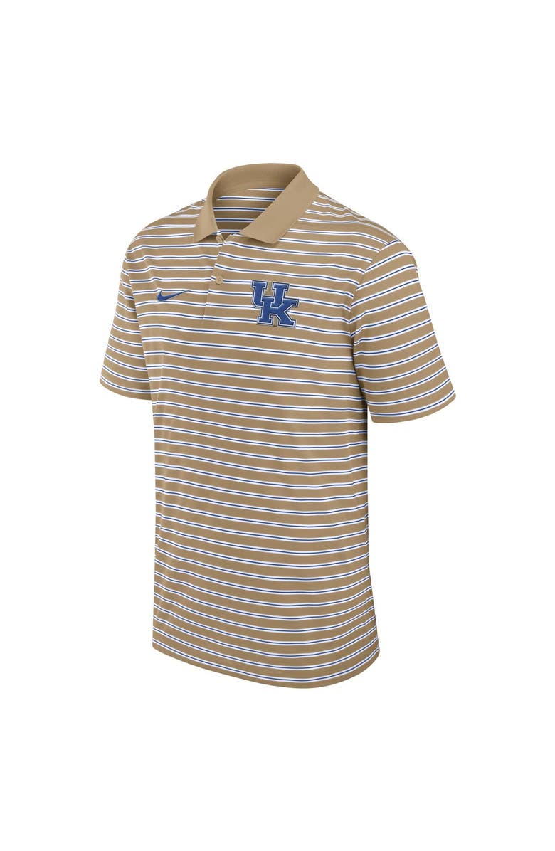 Nike Men's Nike Tan Kentucky Wildcats Athletic Prep Striped Performance Polo, Alternate, color, Tan