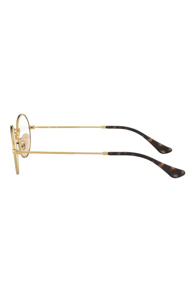 51mm Oval Optical Glasses, Alternate, color, GOLD