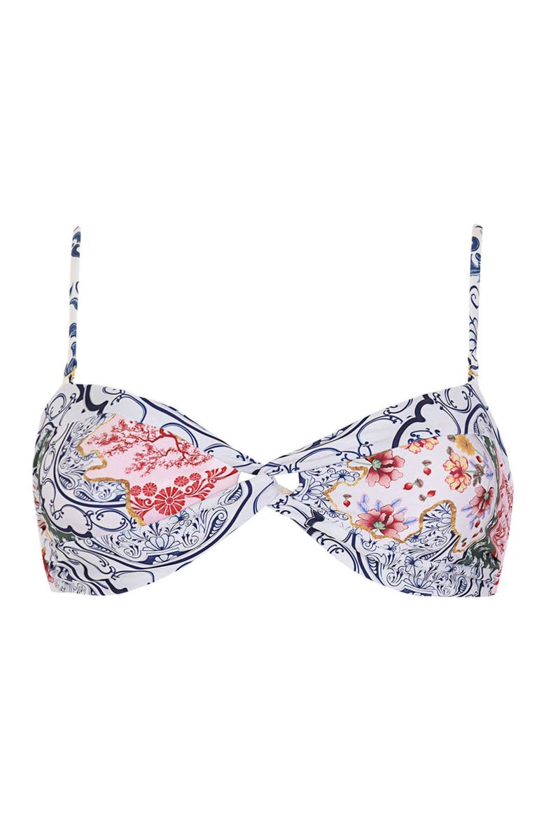 Stacy Celinna Bandeau Swim Top, Alternate, color, MULTICOLOR