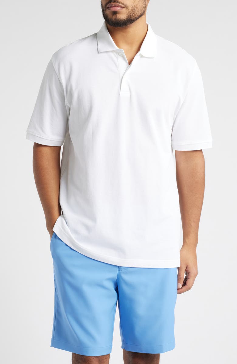 Peter Millar Sunrise Organic Cotton Pique Polo, Main, color, 