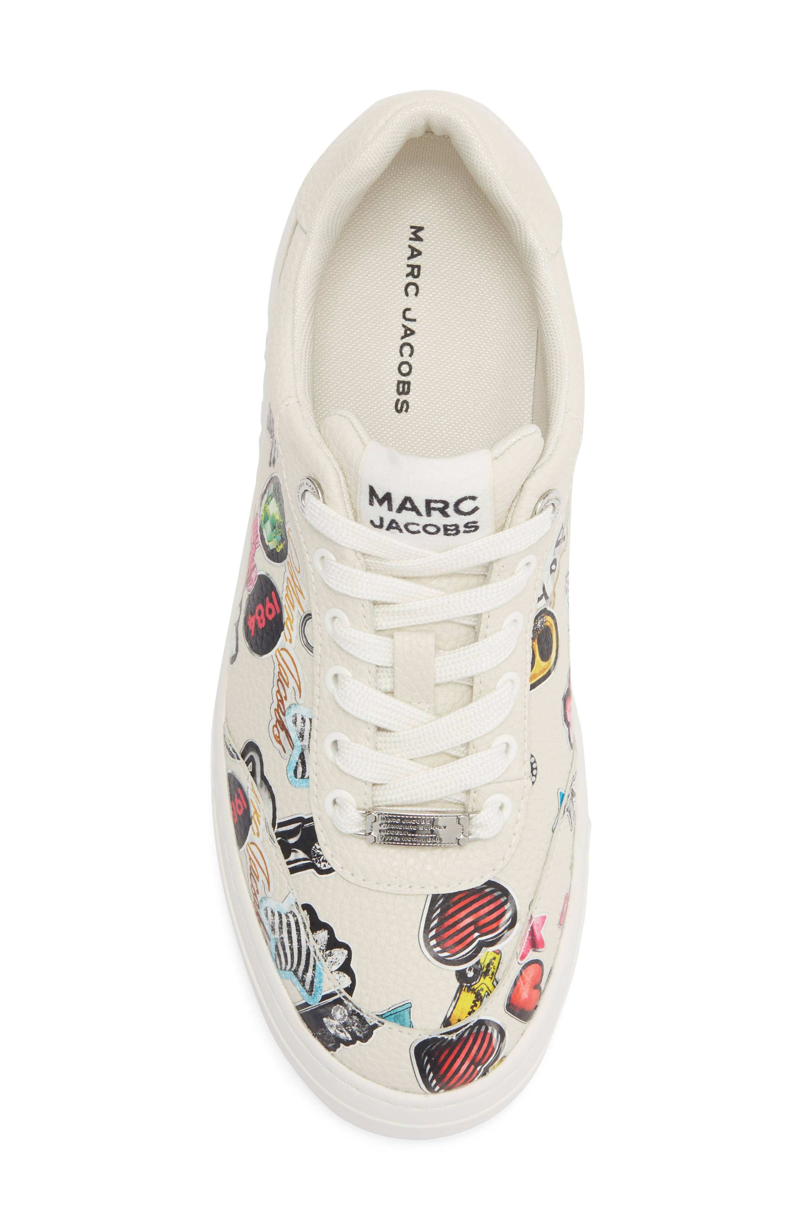 Marc Jacobs Bold Logo Platform Sneaker, Alternate, color, White Multi