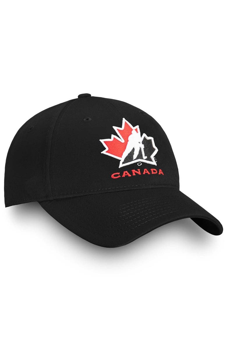 Men's Fanatics Branded Black Hockey Canada Core Adjustable Hat, Alternate, color, Black