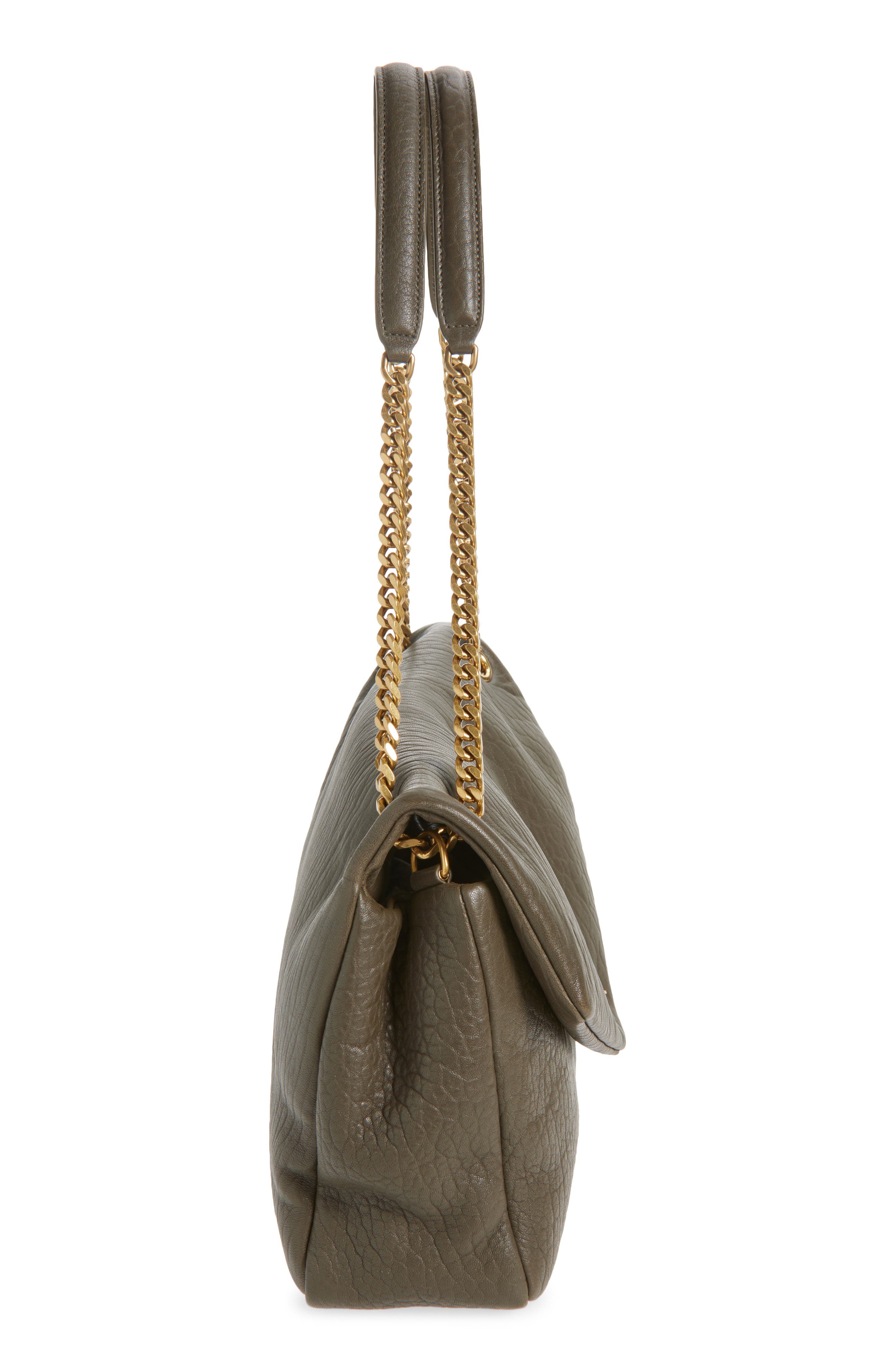 Large Calypso Leather Shoulder Bag, Alternate, color, LIGHT MUSK
