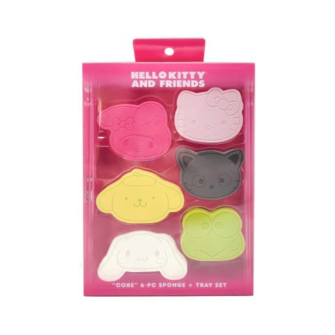 Hello Kitty® & Friends Core 6-piece Figural Makeup Sponge Set With Tray