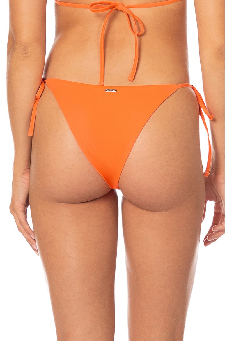 Orange Sunning Reversible Side Tie Bikini Bottoms, Alternate, color, ORANGE
