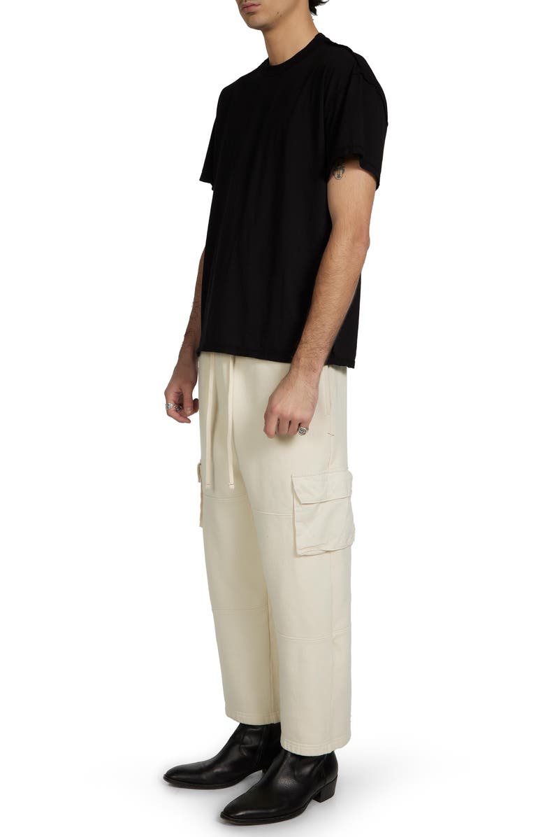 Les Tien Lightweight Binded Neck Inside Out Tee, Alternate, color, Jet Black