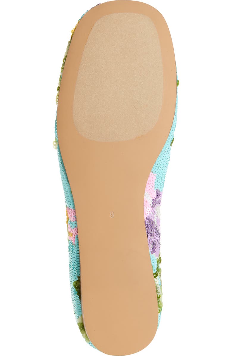 Jeffrey Campbell Kalli Sequin Flat, Alternate, color, Blue Combo