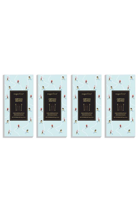 Set of 4 Espresso Martini Dark Chocolate Bars