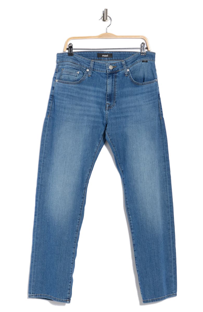 Mavi Jeans Zach Mid Straight Leg Jeans, Alternate, color, Mid Shaded Houston