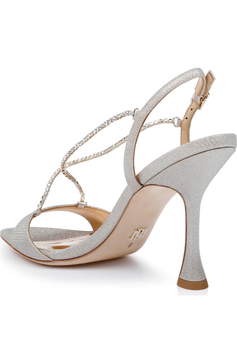 Badgley Mischka Collection Neville Jeweled Strap Sandal, Alternate, color, Champagne