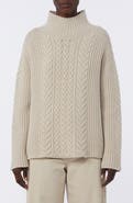Max Mara Miele Chunky Wool & Cashmere Cable Knit Sweater