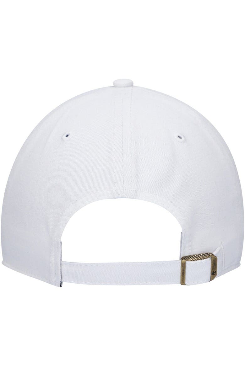 Women's '47 White Buffalo Bills Miata Clean Up Logo Adjustable Hat, Alternate, color, White