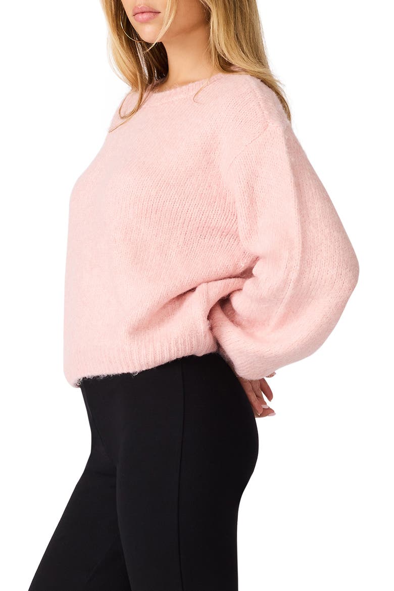 Carmen Crewneck Sweater, Alternate, color, SILVER PINK