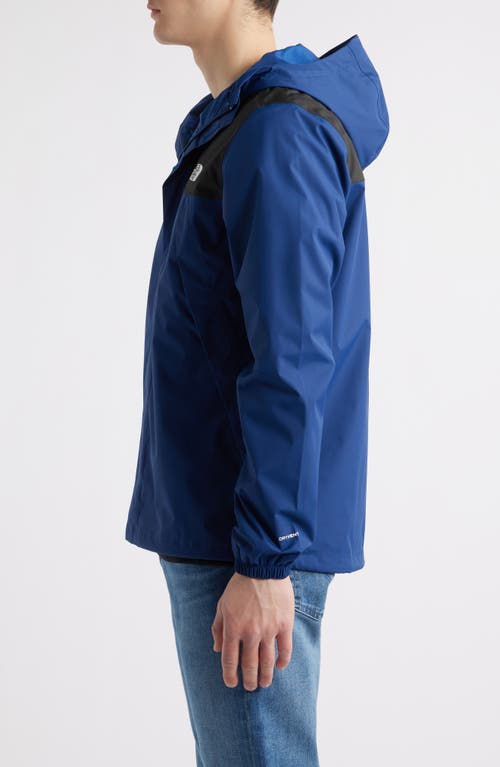 Shop The North Face Antora Rain Jacket In Estate Blue/tnf Black