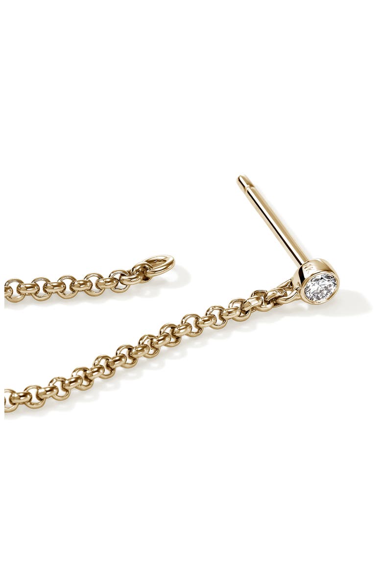 JH Lovestruck™ Single Drop Chain Earring, 14K Gold, Lab-Grown Diamond, 0.03TCW, Alternate, color, GOLD