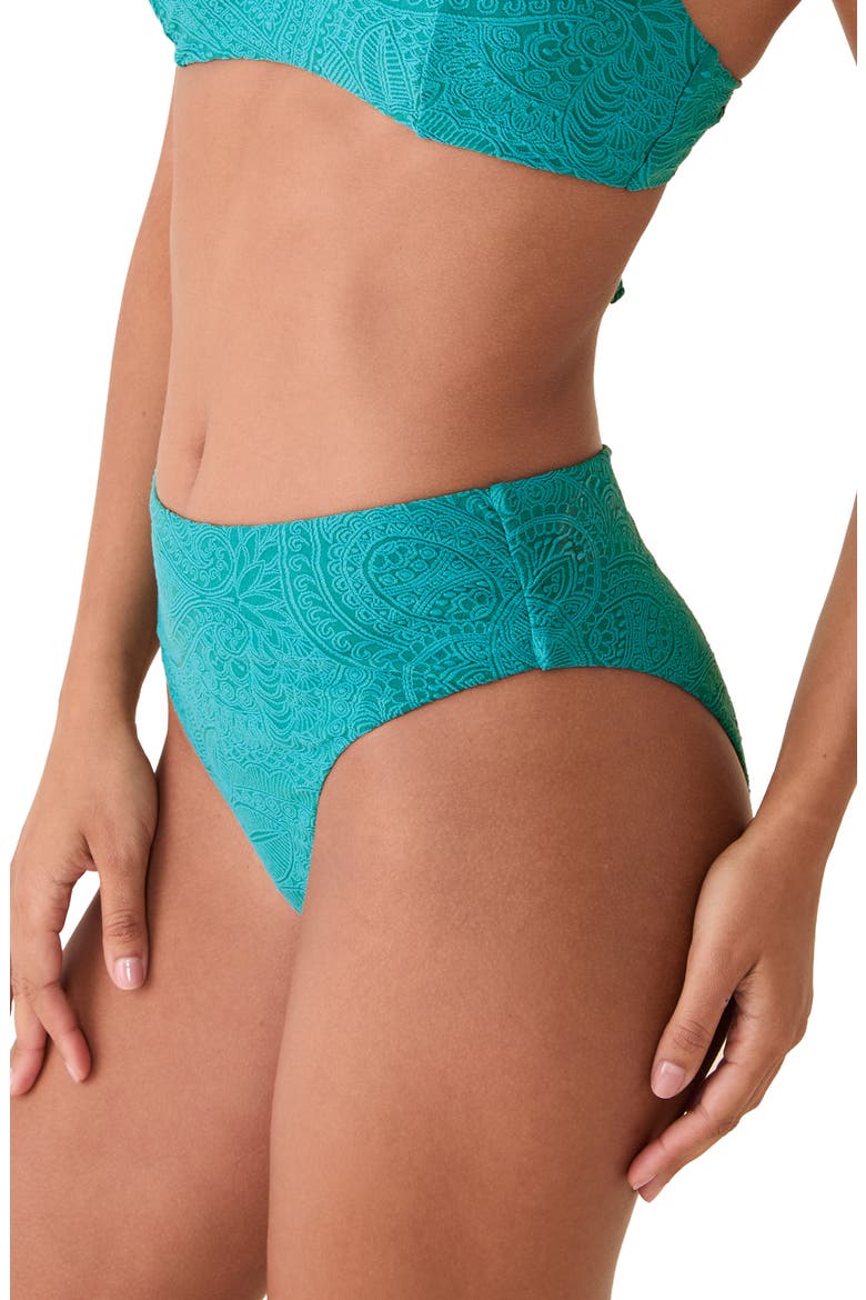 The '90s High Waist Bikini Bottoms, Alternate, color, OASIS