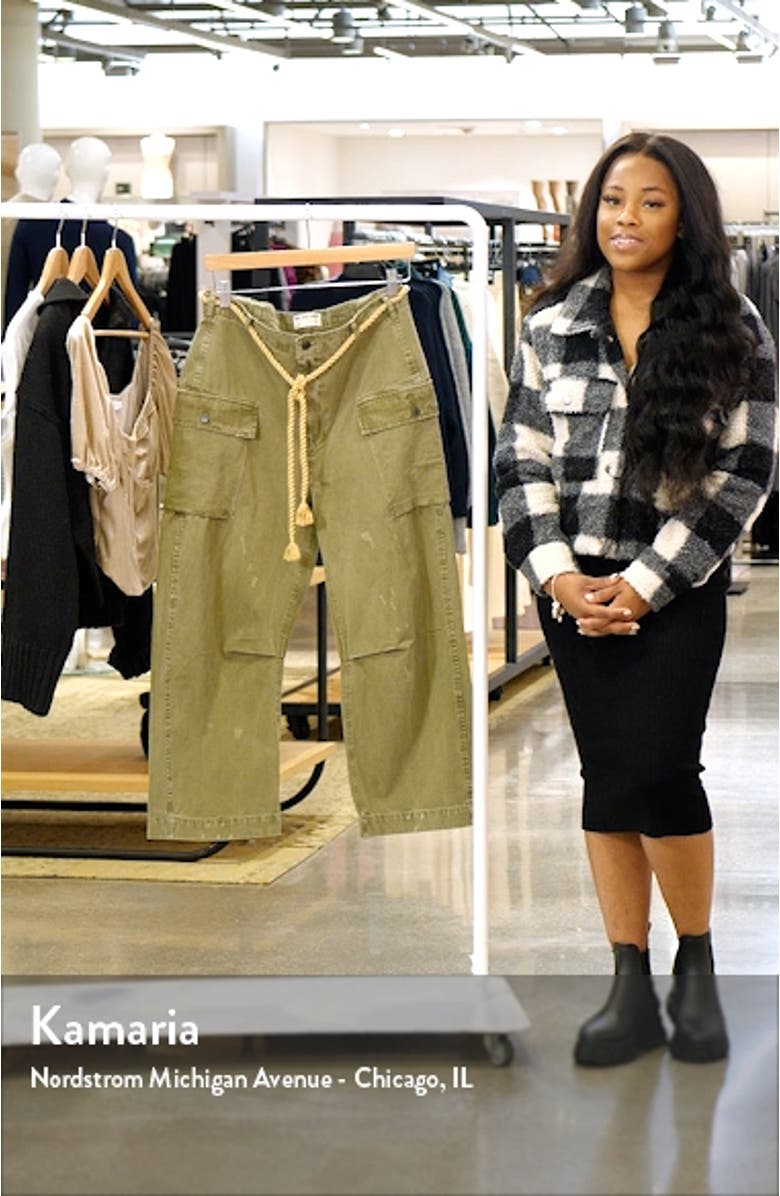 Mending Heart Belted Cotton Utility Pants, sales video thumbnail