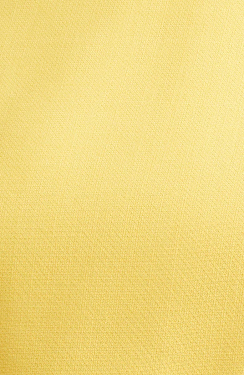 Carolina Herrera Stretch Virgin Wool Crop Top, Alternate, color, Daffodil