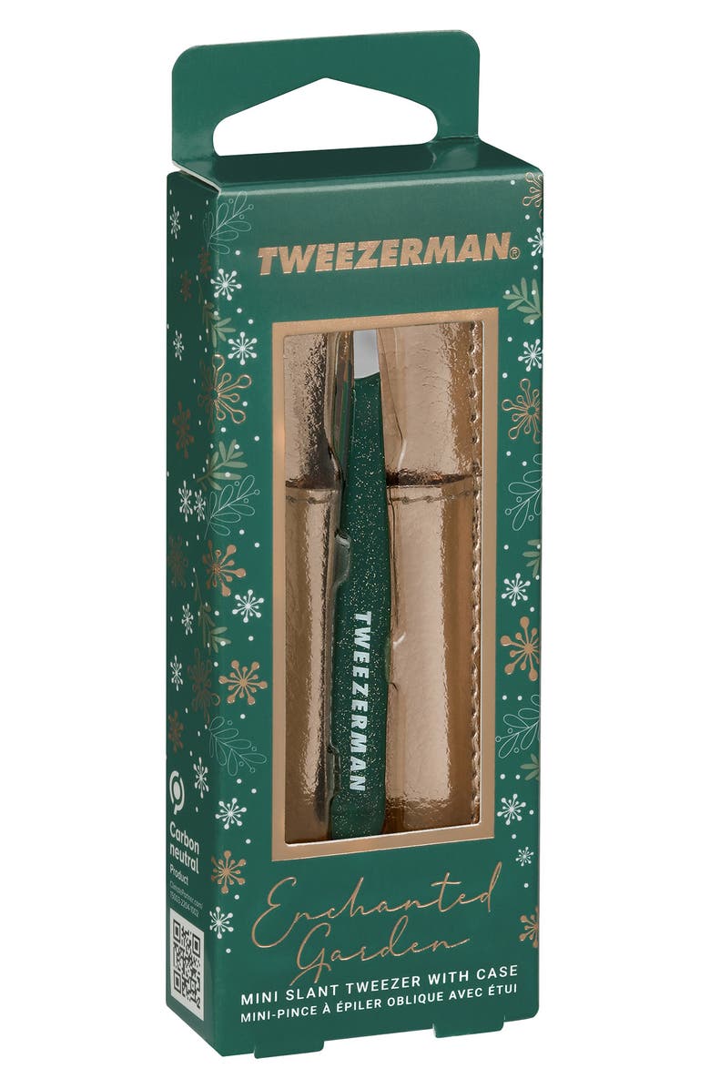 TWEEZERMAN Enchanted Garden Mini Slant Tweezer with Case, Alternate, color,