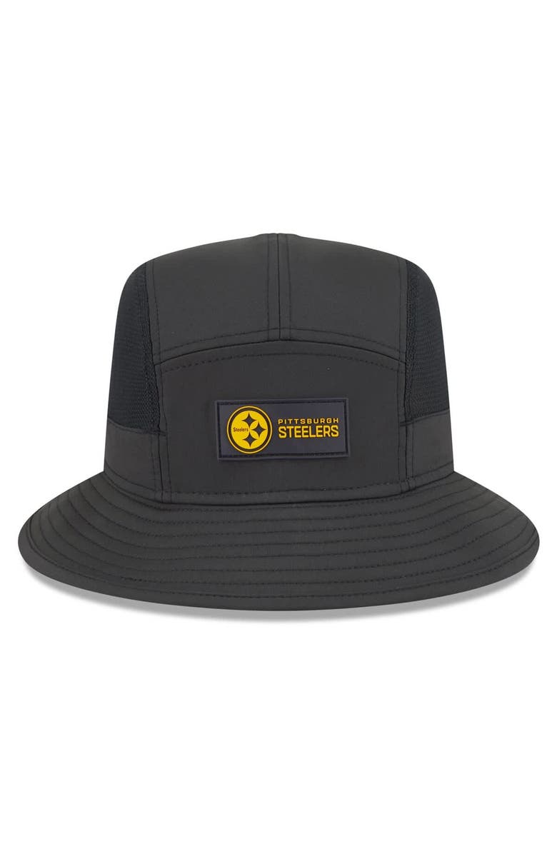 New Era Men's New Era Black Pittsburgh Steelers 2025 Sideline  Bucket Hat, Alternate, color, Black