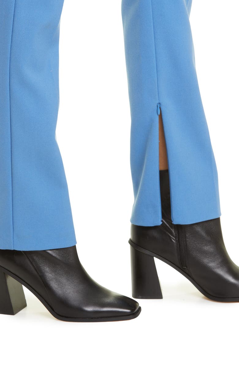 Derek Lam 10 Crosby Malika Side Slit Cotton Blend Pants, Alternate, color, Light Blue