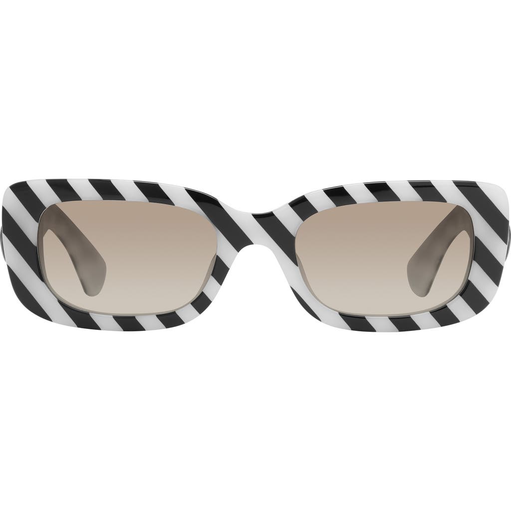 Kurt Geiger London 52mm Rectangular Sunglasses In Black