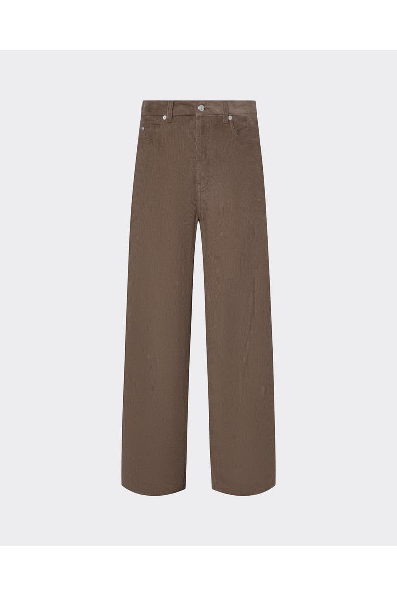 Wide-Leg Corduroy Pants, Main, color, Brown