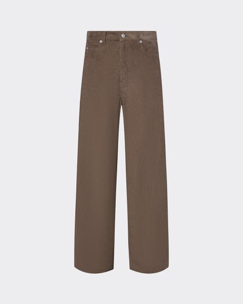 Wide-Leg Corduroy Pants