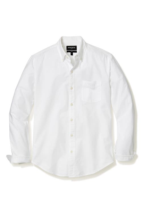 Bonobos Slim Fit Solid White Stretch Cotton Button-down Oxford Shirt