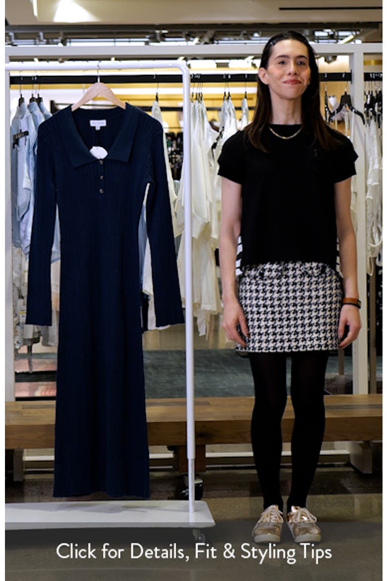 Giustina Long Sleeve Midi Sweater Dress video