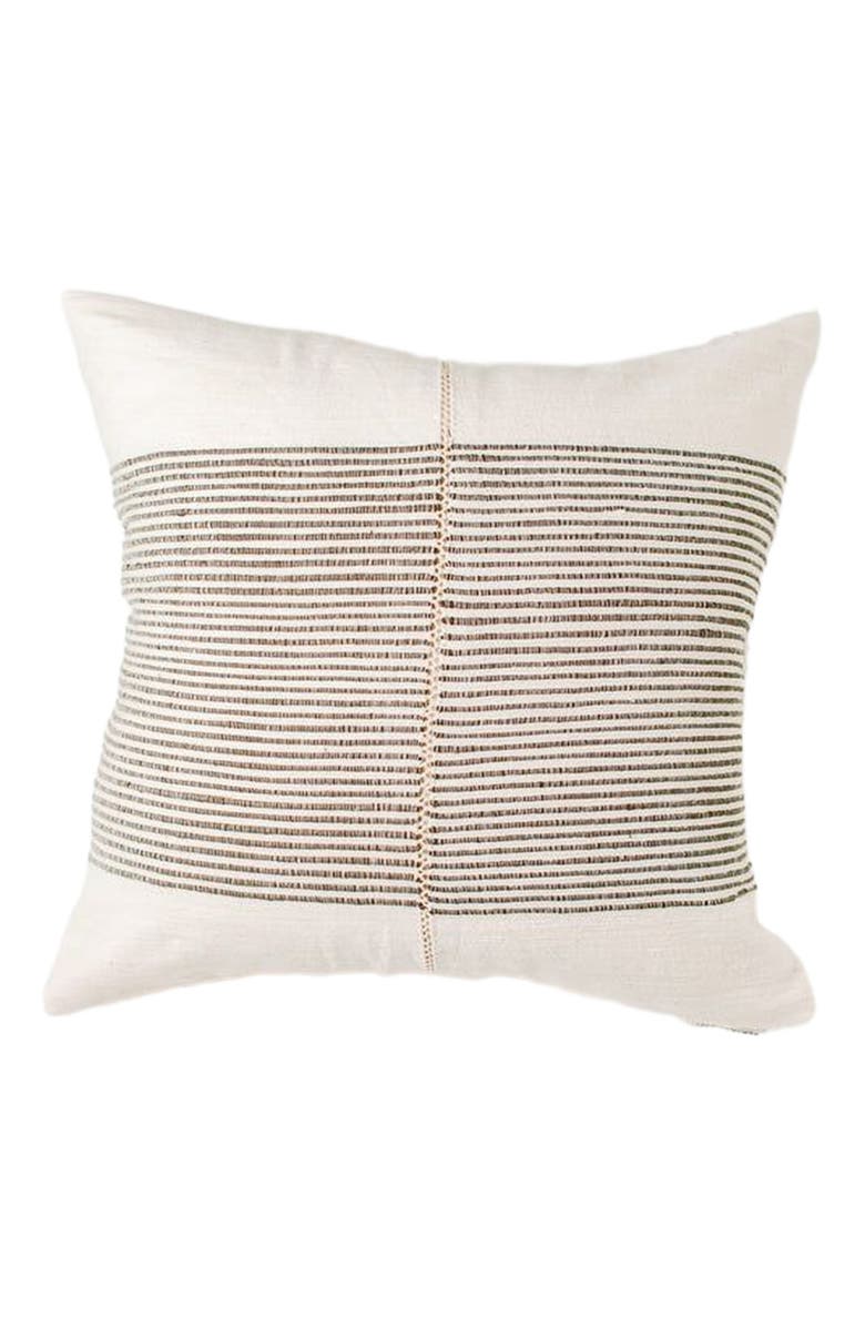 Creative Women Riviera Hand-Stitch Throw Pillow Cover, Main, color, Gray