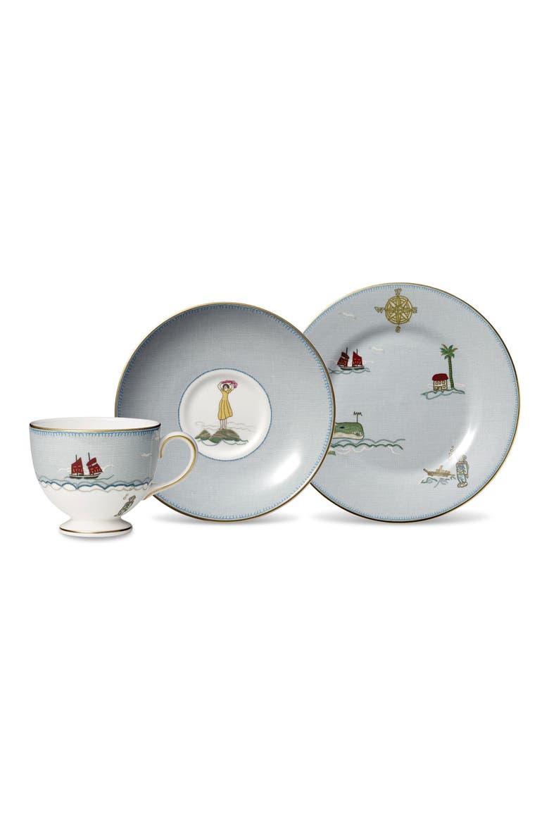 Sailor's Farewell 3-Piece Place Setting, Main, color, MULTI