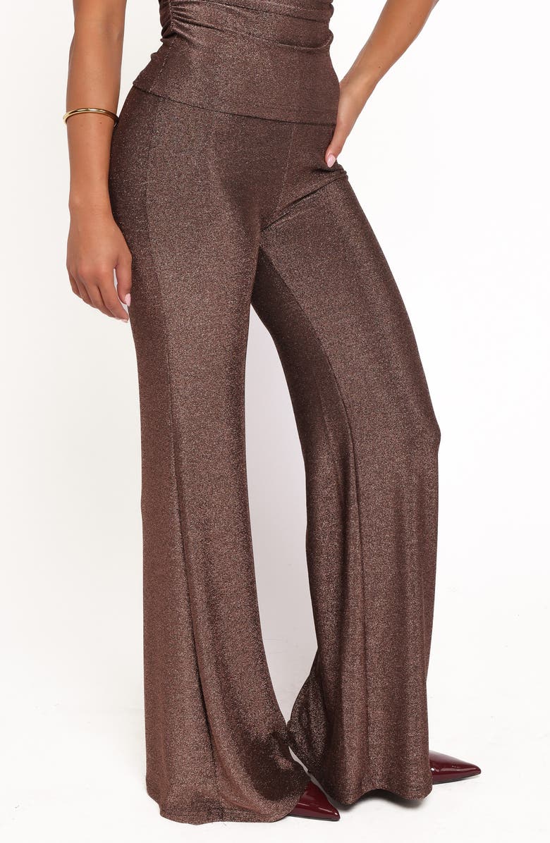Petal & Pup Sydney Wide Leg Pants, Alternate, color, Bronze