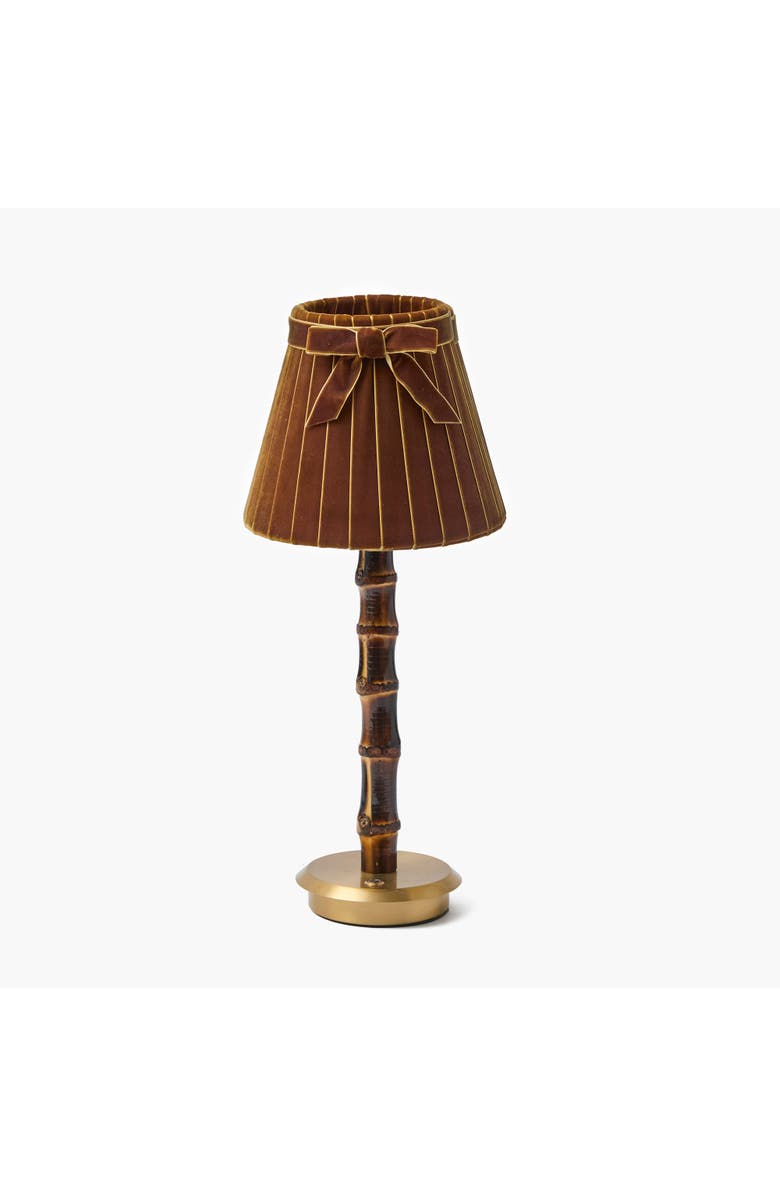 Mrs. Alice Velvet Bow Lampshade, Alternate, color, Brown