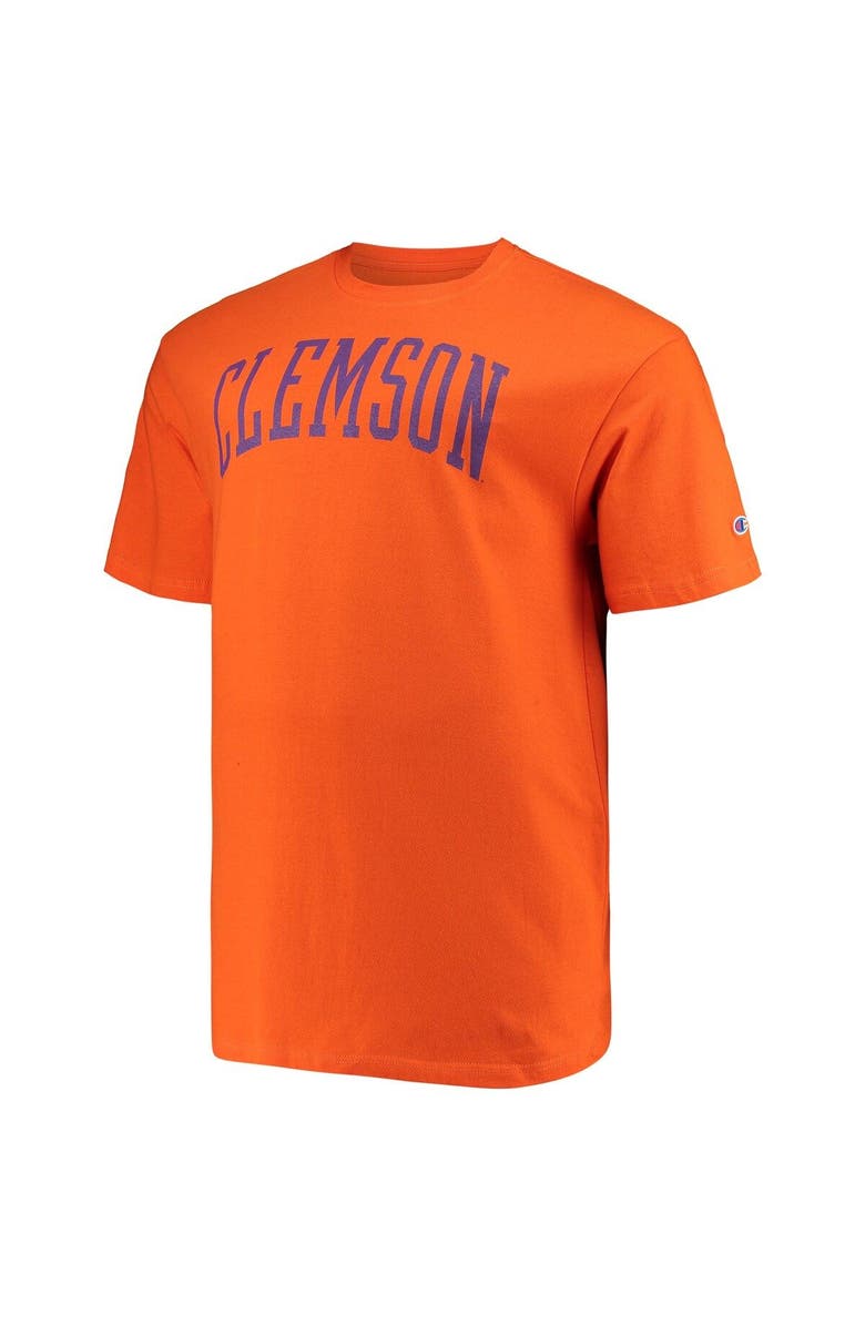 Champion Men's Champion Orange Clemson Tigers Big & Tall Arch Team Logo T-Shirt, Alternate, color,