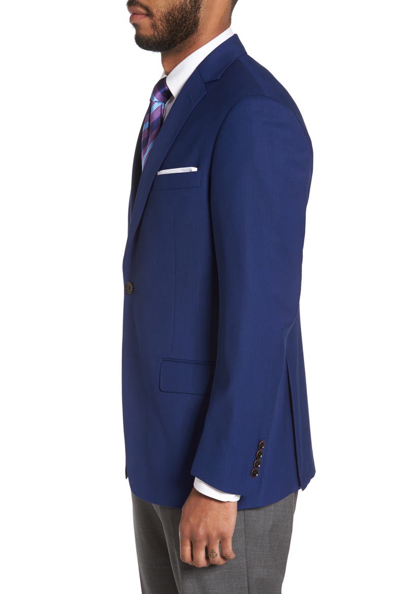 Jetsetter Classic Fit Wool Blazer, Alternate, color, MEDIUM BLUE