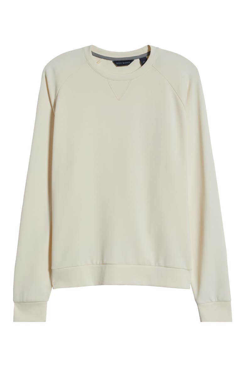 V-Stitch Performance Crewneck Sweatshirt, Alternate, color, OFF WHITE