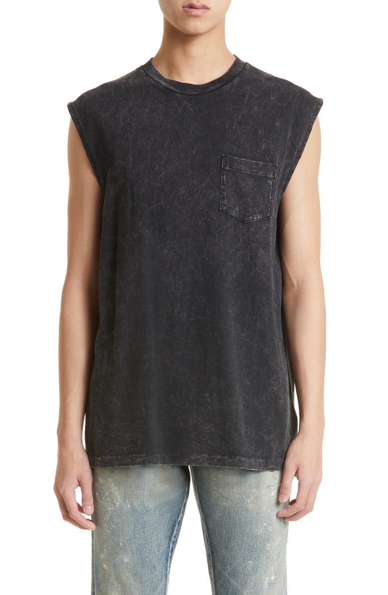 John Elliott Rodeo Mineral Wash Sleeveless Pocket T-Shirt, Main, color,