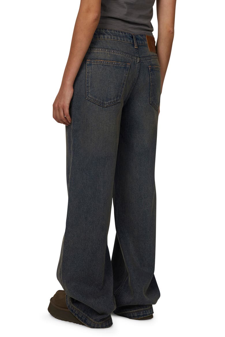 Baggy Vintage Wash  Denim Jeans, Alternate, color, Blue