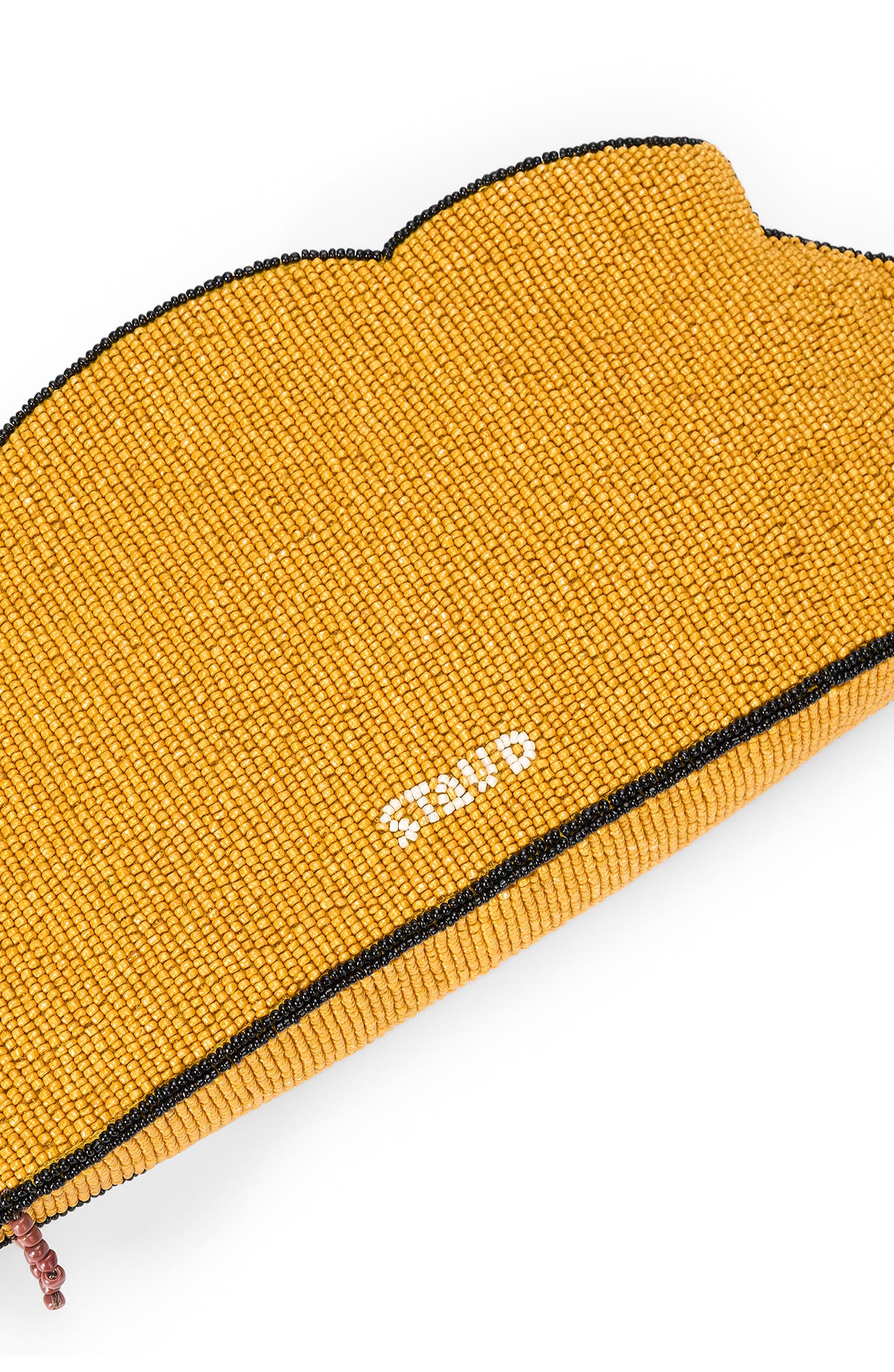 STAUD Beaded Couch Clutch, Alternate, color, Goldenrod