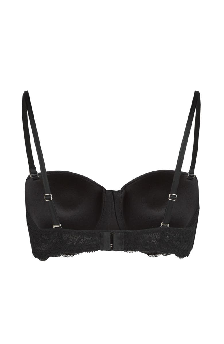 Hunkemöller Angie Padded Strapless Underwired Bra, Alternate, color, Black