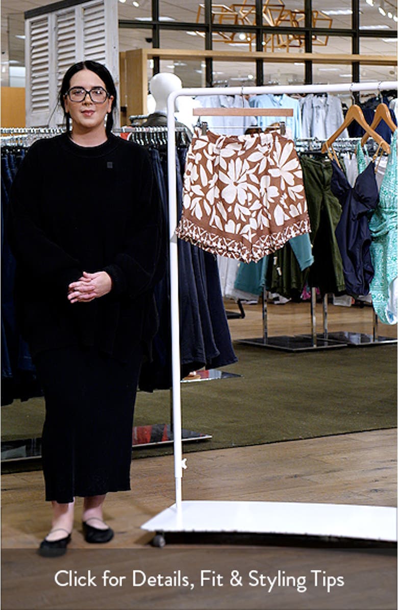 The Getaway Linen Cover-Up Shorts, sales video thumbnail