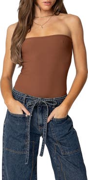 EDIKTED Loren Strapless Bodysuit