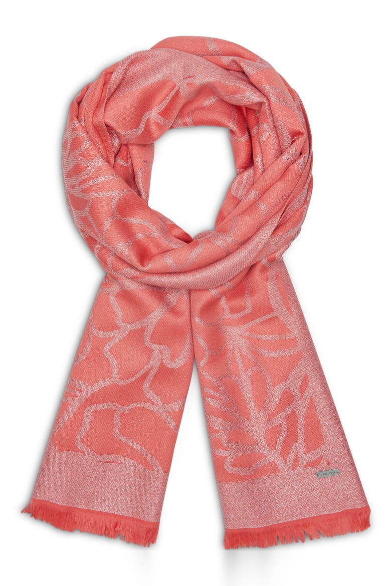 Metallic Floral Wrap, Alternate, color, PORCELAIN ROSE