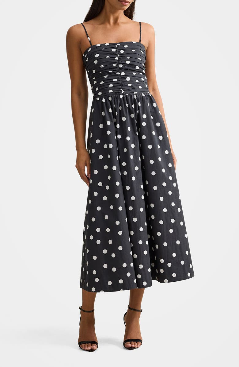 Ever New Eviana Polka Dot Sundress, Main, color, Polka Dot