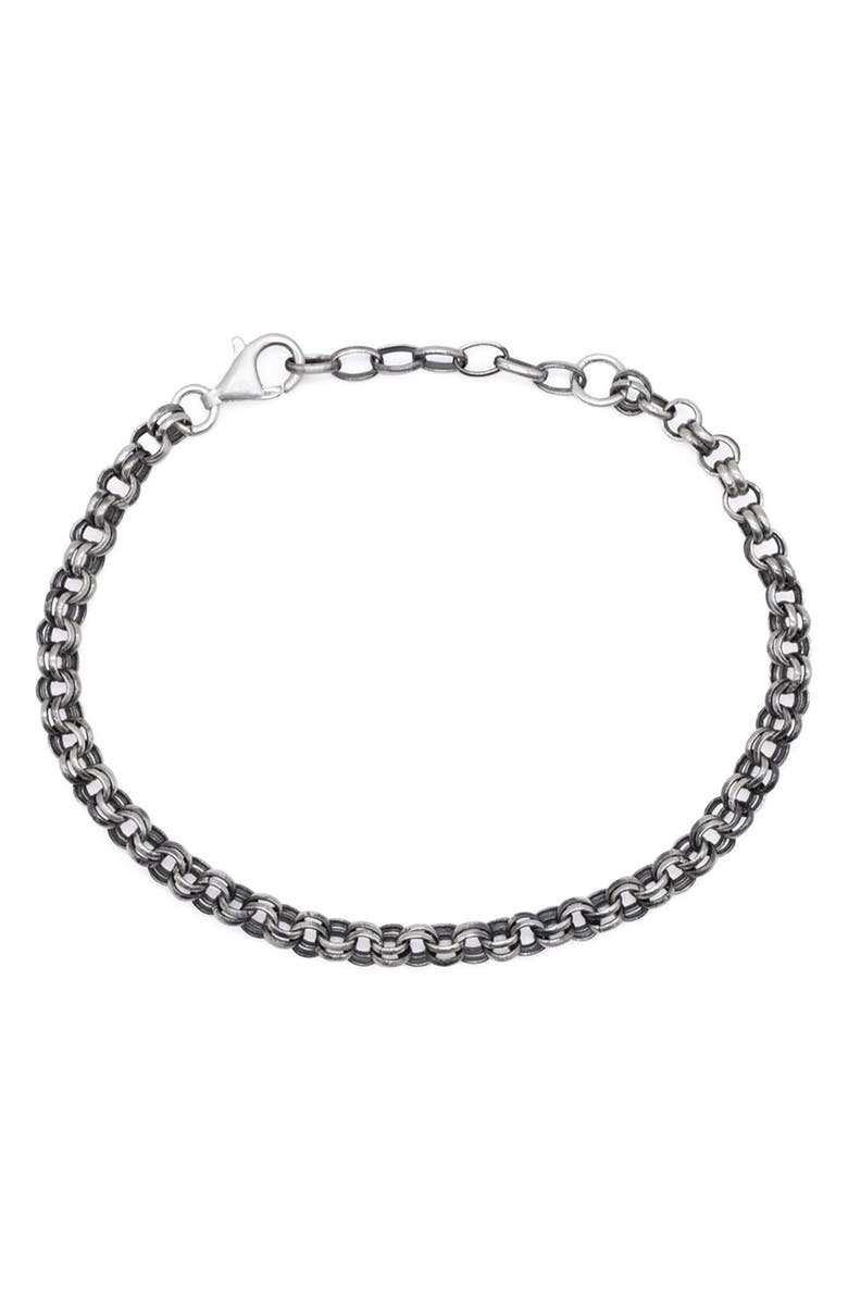 Serge DeNimes Men's Silver Maille Bracelet, Alternate, color, Silver