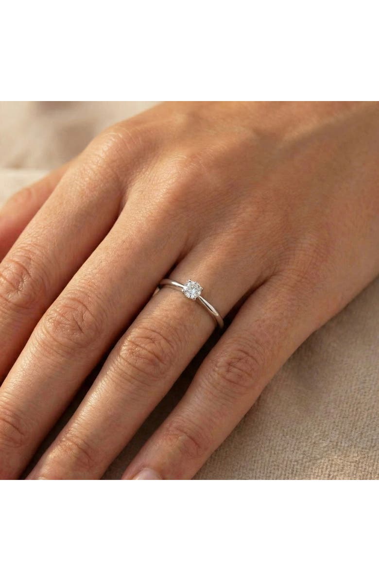 Bliss Diamond 1/5ct Lab Grown Diamond Solitaire Engagement Ring 14K Gold, Alternate, color, 14K White Gold